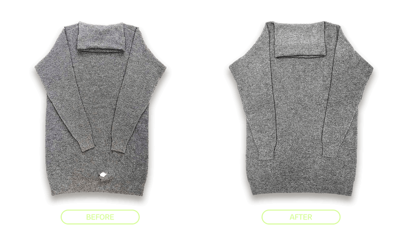 Vince Sweater Repair - Before & After